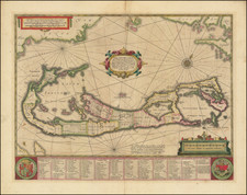 Mappa Aestivarum Insularum alias Barmudas dictarum . . . By Henricus Hondius