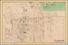 New York City Map By Comstock & Cline Beers