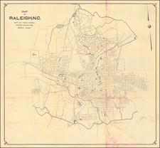 North Carolina Map By Raleigh Chamber of Commerce