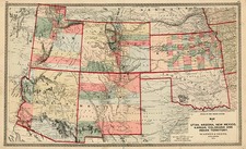 Plains, Southwest and Rocky Mountains Map By H.H. Lloyd