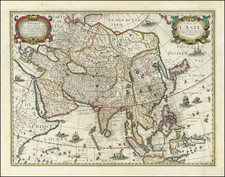 Asia Map By Melchior Tavernier