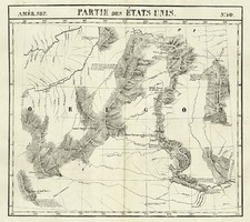 Plains and Rocky Mountains Map By Philippe Marie Vandermaelen