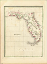 Florida Map By Thomas Gamaliel Bradford