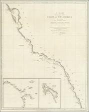 Baja California, California, San Francisco & Bay Area and San Diego Map By George Vancouver