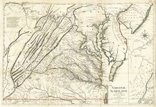 Mid-Atlantic and Southeast Map By Georges Louis Le Rouge