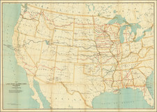 United States Map By Quartermaster General's Department