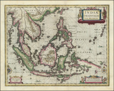 Southeast Asia, Philippines, Indonesia, Malaysia and Thailand, Cambodia, Vietnam Map By Jan Jansson