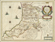 British Counties and Wales Map By Jan Jansson