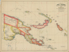 Map of The Territory of New Guinea administered by The Commonwealth of Australia under mandate from The League of Nations and Papua A Territory of the Commonwealth of Australia . . . 