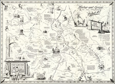 Montana and Pictorial Maps Map By Phil H. Murphy
