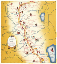 Pictorial Maps and California Map By Bank of America