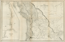 Rocky Mountains, California and Canada Map By Charles Wilkes