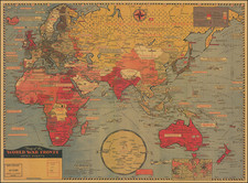 World and World War II Map By Stanley Turner