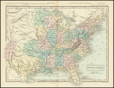 United States Map By Sidney Hall