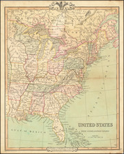 United States Map By G.F. Cruchley