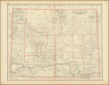 Wyoming Map By George F. Cram