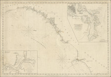 [Untitled Coast chart of North Carolina, South Carolina, Georgia, and Florida, with insets of the harbor of Charleston, S.C. and the entrance of the Saint Johns River] By E & GW Blunt