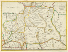 Central Asia & Caucasus and Turkey & Asia Minor Map By Philippe de la Rue