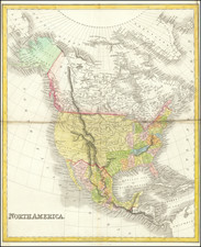 North America Map By Hinton, Simpkin & Marshall