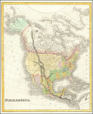 North America Map By Hinton, Simpkin & Marshall