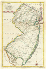 New Jersey Map By Mathew Carey