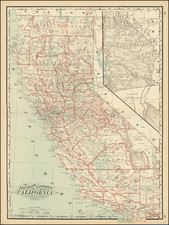 California Map By George F. Cram