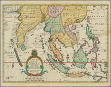 China, India, Southeast Asia and Philippines Map By Edward Wells