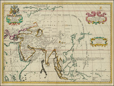 Asia and Southeast Asia Map By Edward Wells