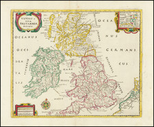 British Isles Map By Philipp Clüver