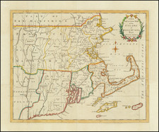 New England, Connecticut, Massachusetts and Rhode Island Map By Universal Magazine