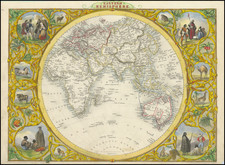 Eastern Hemisphere Map By John Tallis