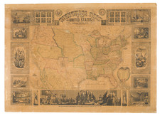 United States Map By Horace Thayer & Co.