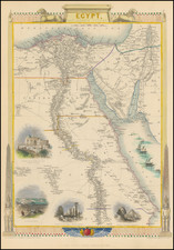 Egypt Map By John Tallis