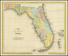 Florida Map By Hinton, Simpkin & Marshall