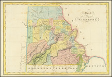 Map of the State of Missouri By Hinton, Simpkin & Marshall