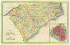 Southeast, North Carolina and South Carolina Map By Hinton, Simpkin & Marshall