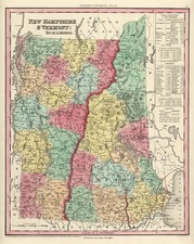 New England Map By Henry Schenk Tanner