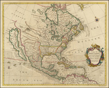 North America and California as an Island Map By Richard William Seale