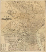 Philadelphia Map By E. W. Smith & Co.