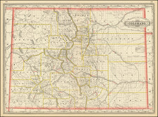 Colorado and Colorado Map By George F. Cram