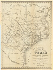 Texas Map By Georg A. Scherpf / Hunt & Randel