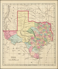 Texas Map By Sidney Morse