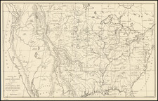 United States Map By George Catlin