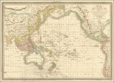 Pacific Ocean, Pacific and Oceania Map By Eustache Herisson