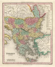 Europe, Balkans, Turkey, Balearic Islands and Greece Map By Henry Schenk Tanner