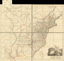 A Map of the United States of North America Drawn from a number of Critical Researches.  By Aaron Arrowsmith, Geographer  … No. 10 Soho Square.  Additions to 1819 By Aaron Arrowsmith