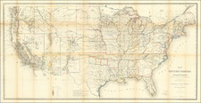 Map of the United States and Territories, Shewing the extent of Public Surveys and other details.  Constructed From the Plats and official sources of the General Land Office Under the direction of the Hon. Jon. S. Wilson, Commissioner . . . 1866