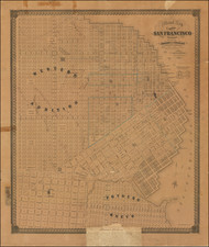 Official Map Of The City Of San Francisco, California. Published by Josiah J. Lecount . . . Approved By Geo. R. Turner City & County Surveyor