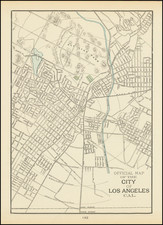 Los Angeles Map By George F. Cram