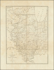 Illinois and Iowa Map By David Hugh Burr